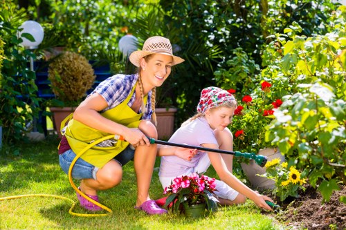 A pristine garden post-clearance in Seven Sisters